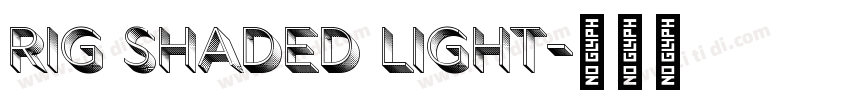 Rig Shaded Light字体转换